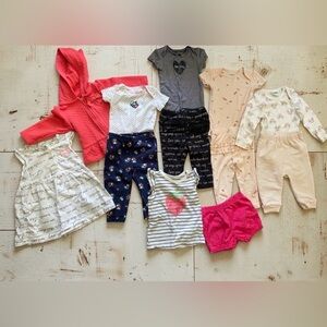Bundle Of Baby Girl Clothes 9Months